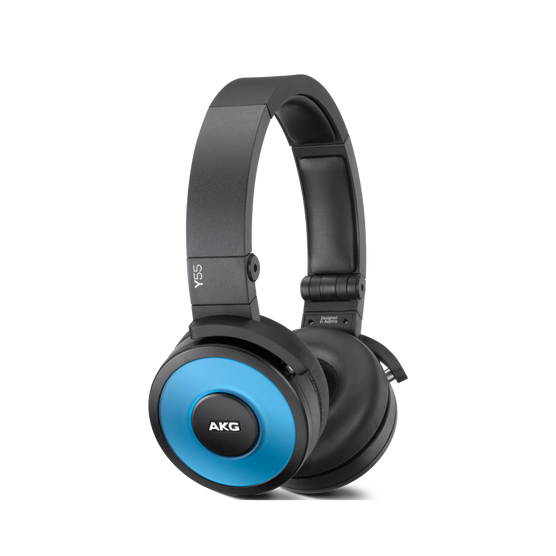 Y55 - Blue - High-performance DJ headphones with in-line microphone and remote - Hero